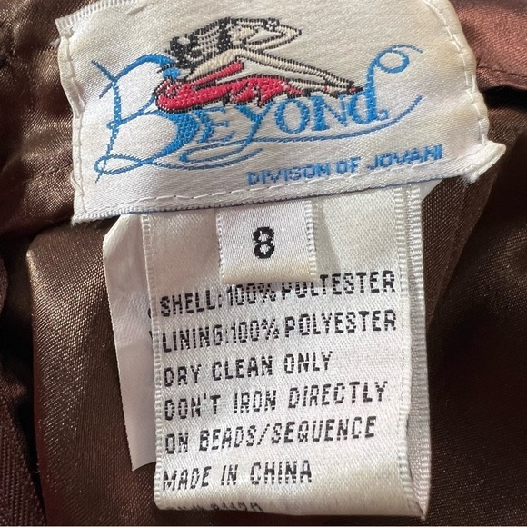 Jovani turquoise beaded halter sequin prom dress Y2K evening gown pageant dress - Picture 7 of 17